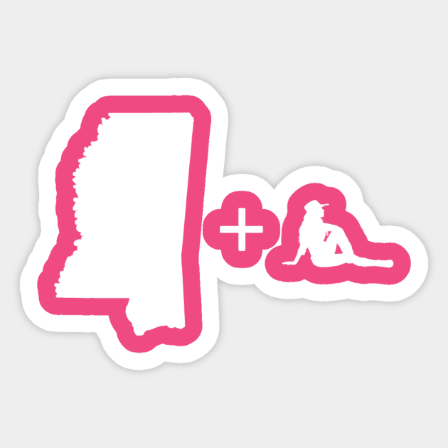 Mississippi Girl Sticker by dryweave